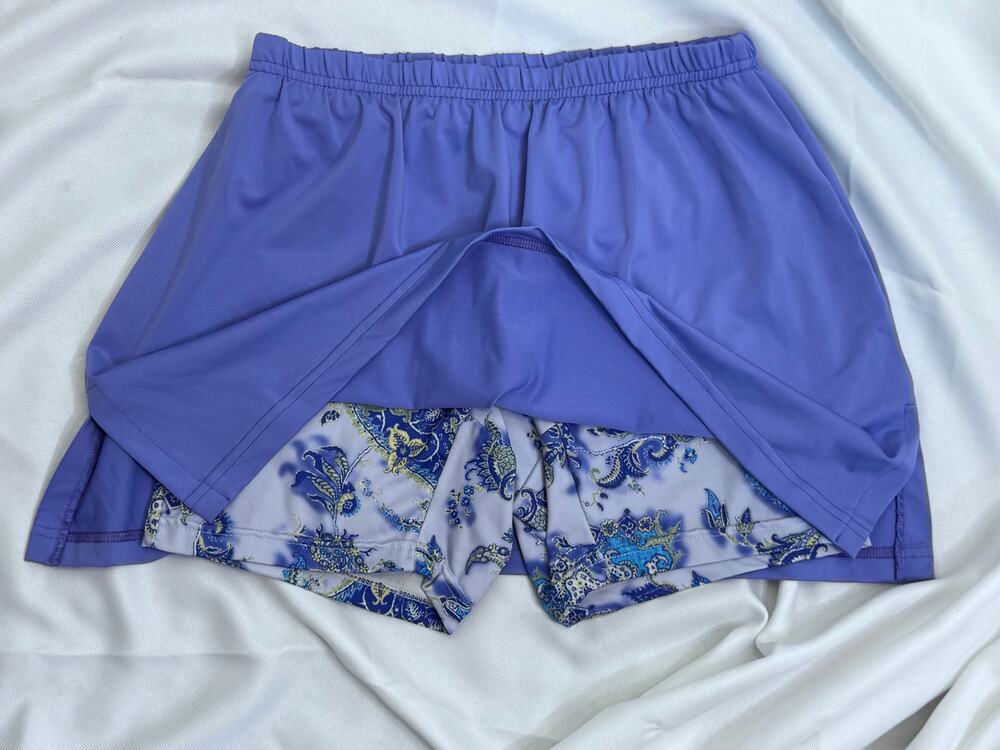 Lejay Women periwinkle blue/purple TENNIS skirt/skort sz Medium/W6